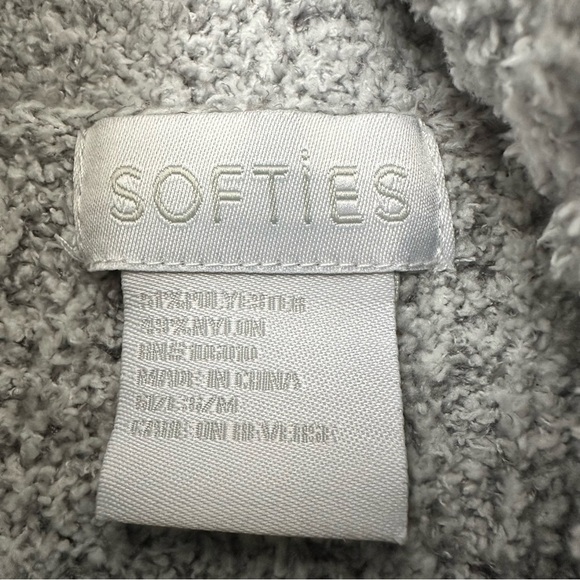 Softies Marshmallow Slouch Turtleneck Lounger Dress Womens Gray Ribbed - Picture 6 of 10